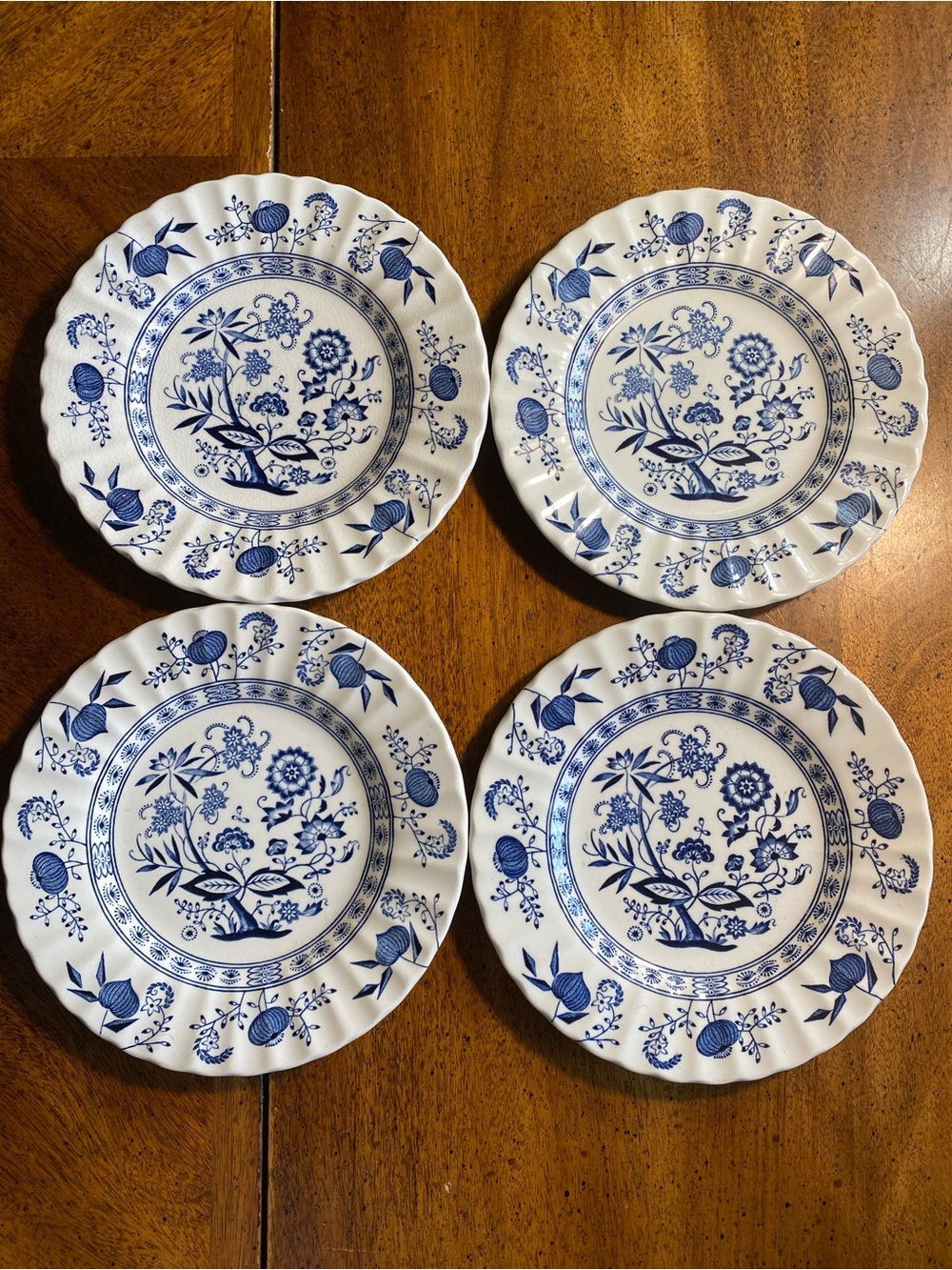 Blue Nordic 7” Desert Plates set of 4 , J&G Meakin